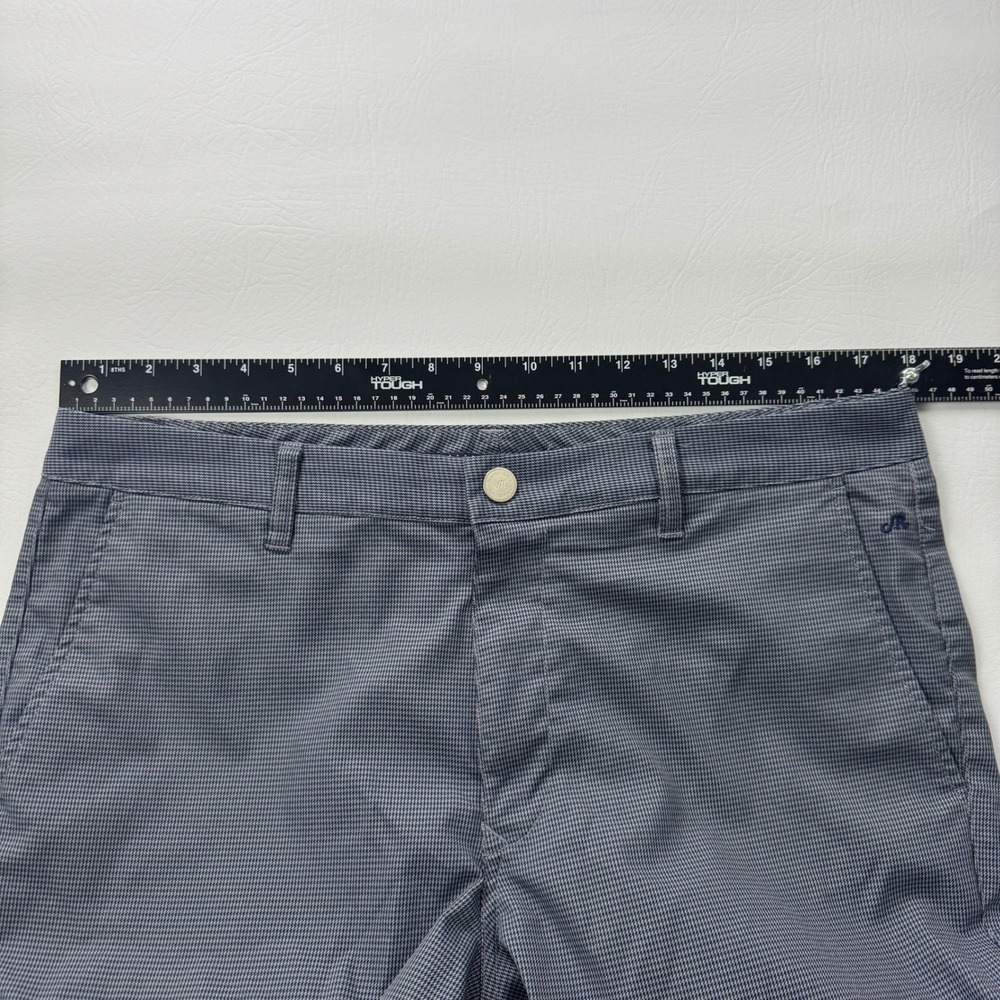 Maide Golf Bonobos Mens Houndstooth Performance Pants Grey Navy Blue Zipper Hem - Picture 13 of 15